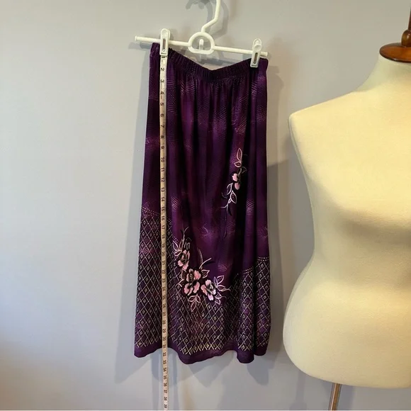 T-C Fashion Co-Ord Purple, White and Black with Gold Glitter Top and Maxi Skirt - Picture 12 of 12